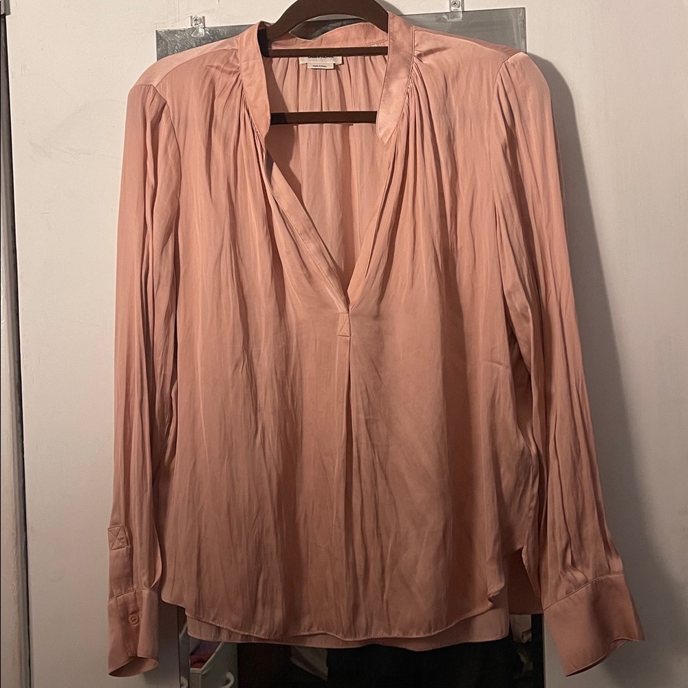 Zadig n Voltaire Tink Satin Blouse:  Blush color. New with tags